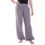 Vishes Lange Damen Sommerhose Haremshose Schlupfhose einfarbig Dehnbund ohne Taschen Einheitsgröße (34-46) grau