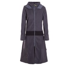 Vishes - Fleece Übergangsmantel mit Kapuze, Taschen,...