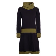 Vishes Damen Kleid Langarm A-Linie mit Kragen,...