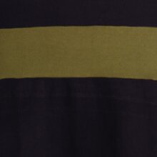 Vishes Damen Kleid Langarm A-Linie mit Kragen, zweifarbig, bequemes Freizeitkleid schwarz-grün 40