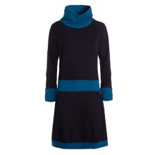 Vishes Damen Kleid Langarm A-Linie mit Kragen,...