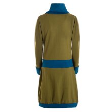 Vishes Damen Kleid Langarm A-Linie mit Kragen,...