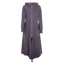 Vishes - Fleece Übergangsmantel im asymmetrischen...