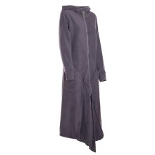 Vishes - Fleece Übergangsmantel im asymmetrischen...