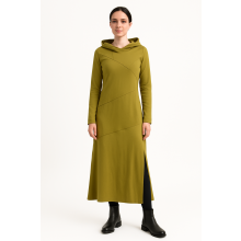 Vishes Damen knöchellanges Kleid Baumwolle Patchwork...