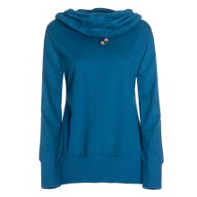 Vishes Schalkragen Pullover Damen Langarm Baumwoll-Jersey...