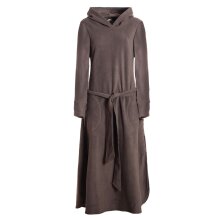 Vishes langes Fleecekleid mit Kapuze, Daumenlöchern...