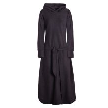 Vishes warmes langes Winterkleid Kapuzen Kleid aus Fleece...