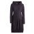 Vishes warmes Winterkleid aus Fleece mit Kapuze im Ballonstyle schwarz 40