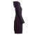 Vishes warmes Winterkleid aus Fleece mit Kapuze im Ballonstyle schwarz 40