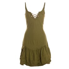 Vishes Trägerkleid Damen Verstellbar Schnürung...