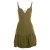 Vishes Trägerkleid Damen Verstellbar Schnürung Raffrock Jersey