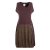 Vishes Ballonkleid Damen Bedruckt Blume des Lebens Ärmellos Jersey