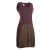 Vishes Ballonkleid Damen Bedruckt Blume des Lebens Ärmellos Jersey