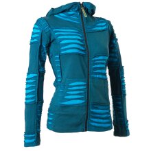 Vishes Goa Jacke Hoodie Zipfelkapuze Sweatjacke türkis 42