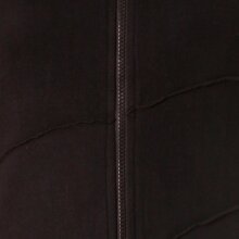 Vishes Patchwork Jacke FLeece Zipfelkapuze Hoodie schwarz 38