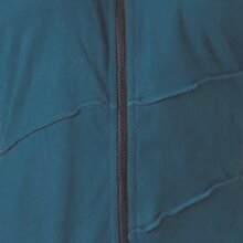 Vishes Patchwork Jacke FLeece Zipfelkapuze Hoodie türkis 44