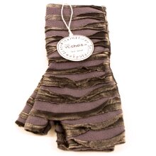 Vishes Cutwork Arm Stulpen Pulswärmer Handschuhe schwarz-grau