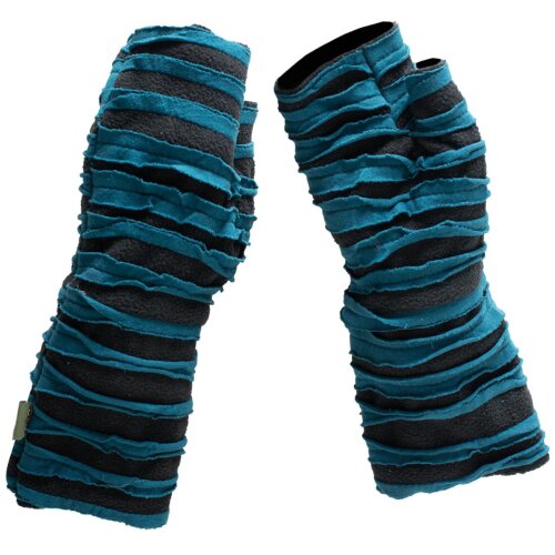 Vishes Cutwork Arm Stulpen Pulswärmer Handschuhe türkis