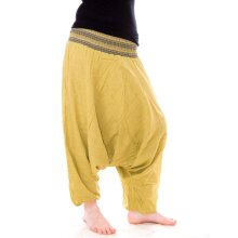 Vishes Baumwoll Haremshose mit gestreiftem Bund Liomone