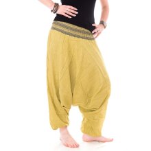 Vishes Baumwoll Haremshose mit gestreiftem Bund Liomone