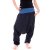 Vishes Leichte Sommer Haremshose einfarbiger Bund LANGE GRÖßE blau-tiefblau