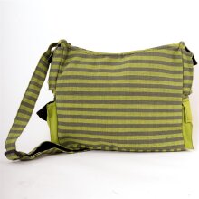 Vishes gestreifte Umhängetasche aus handgewebter...