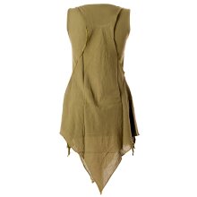 Vishes Zipfeliges Lagenlook Shirt Tunika aus handgewebter...