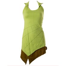 Vishes Mini Kleid Goa Neckholder Kleid zweifarbig...