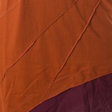 Vishes Mini Kleid Goa Neckholder Kleid zweifarbig Zipfelkleid orange 38