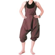 Vishes Latzhose 3/4 Haremshose Sommerhose braun 46