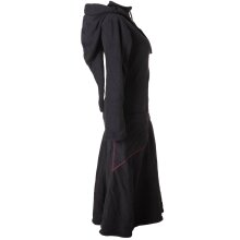 Vishes warmer Wintermantel Fleece Mantel Larp schwarz 42