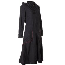 Vishes warmer Wintermantel Fleece Mantel Larp schwarz 46