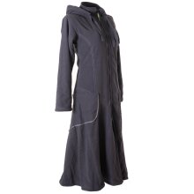 Vishes warmer Wintermantel Fleece Mantel Larp grau 36-38