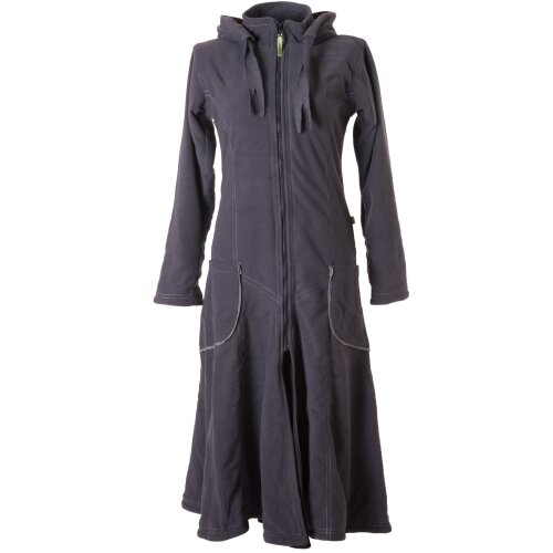 Vishes warmer Wintermantel Fleece Mantel Larp grau 38