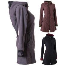 Vishes Warmer Elfen Kurzmantel mit Zipfelkapuze grau 36