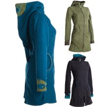 Vishes Warmer Elfen Kurzmantel mit Zipfelkapuze türkis 38