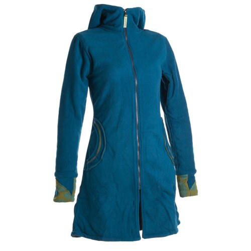 Vishes Warmer Elfen Kurzmantel mit Zipfelkapuze türkis 40